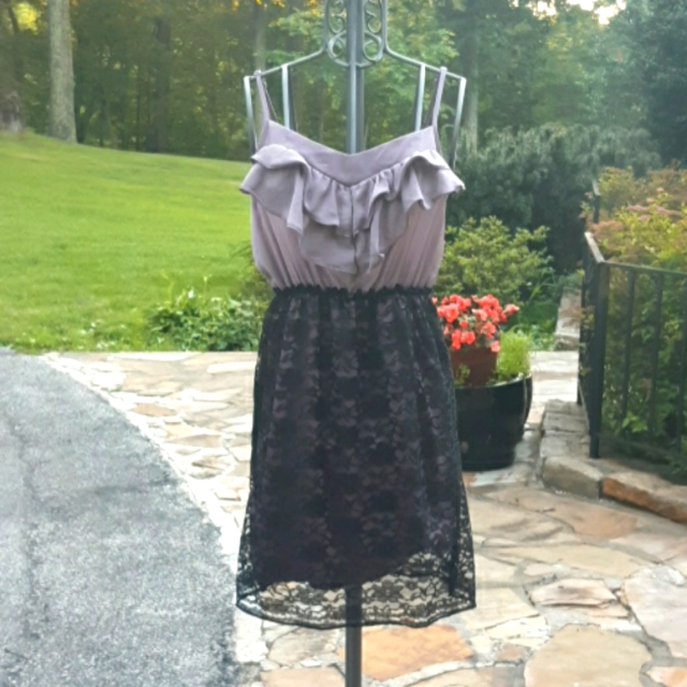 Summer tank dress with lace